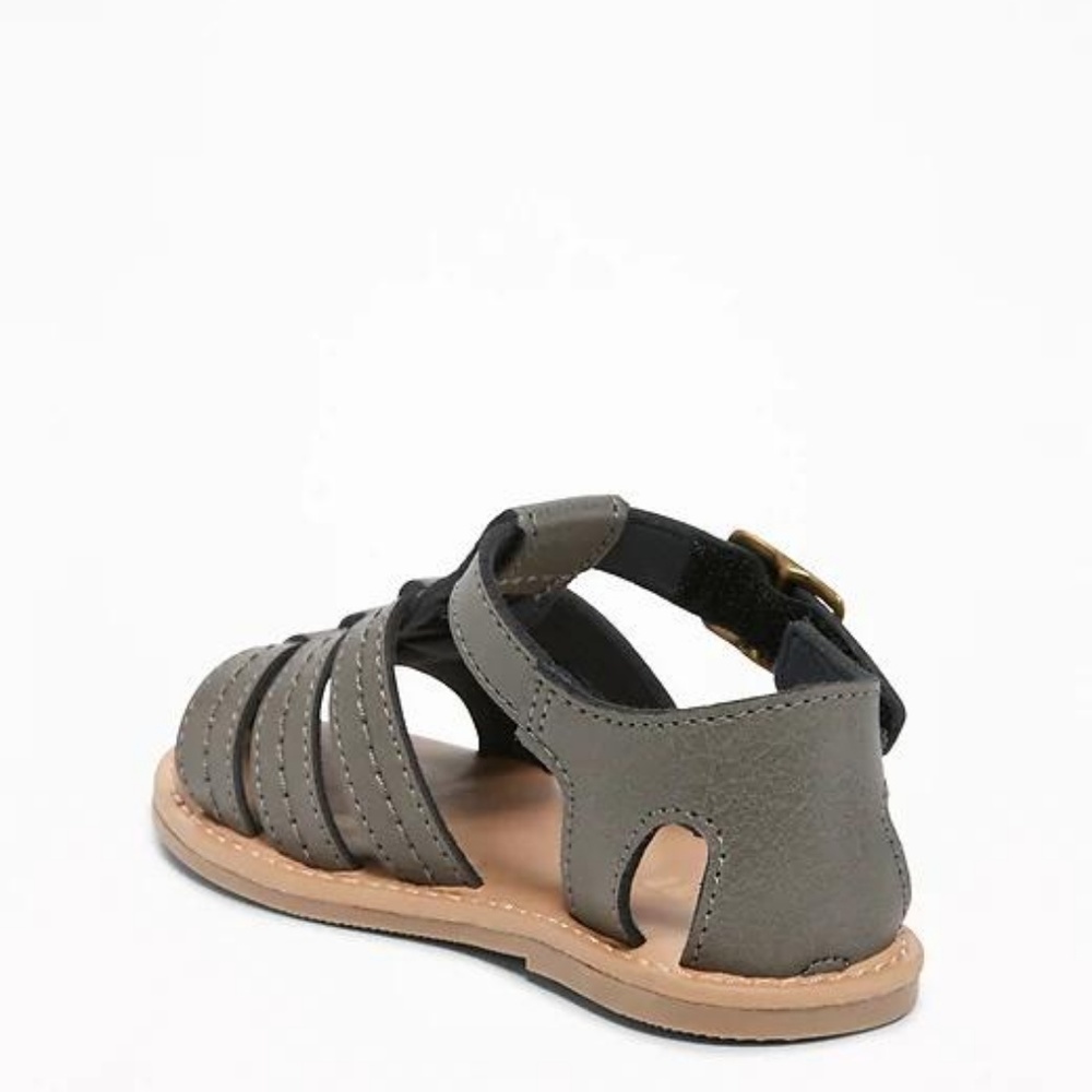 Faux-Leather Fisherman Sandals for Toddler Boys - Picture 2 of 3